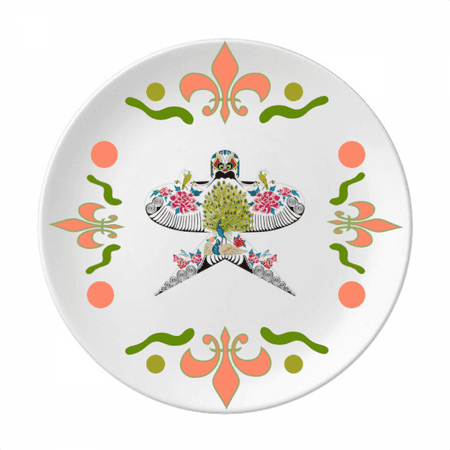 

Kite Chinese Culture Traditional Pattern Flower Ceramics Plate Tableware Dinner Dish