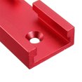 thumbnail image 2 of Conectores de riel en T de aleación de aluminio, piezas de intersección de riel en T para tornillos tipo T para formar un riel para carpintero rojo, 2 of 12