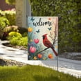 thumbnail image 2 of Spring Garden Flag 12X18 Inch Double Sided Cardinal Red Bird Butterfly Flowers Flower Yard Outdoor Flag House Holiday Outside Decoration, 2 of 7