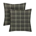 thumbnail image 1 of RSH Décor Indoor Outdoor Set of 2 Pillows 24" x 24", Brandin Twilight Grey Plaid, 1 of 6