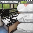 thumbnail image 6 of XYZCANDO American Flag RV Dinette Cushions Mountain RV Accessories for Inside Sofa Covers Washable Furniture Protector Comfortable Slipcovers for RV Camper Car Bench Black, 6 of 7