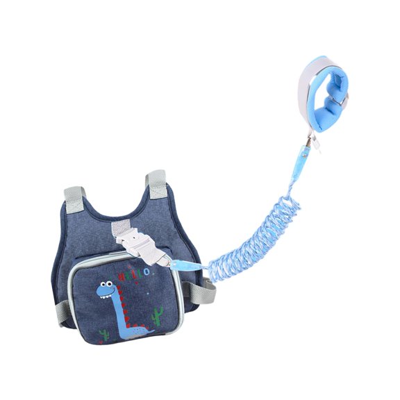 Correa para niños pequeños Sunnimix 2 en 1 con arnés de seguridad azul oscuro
