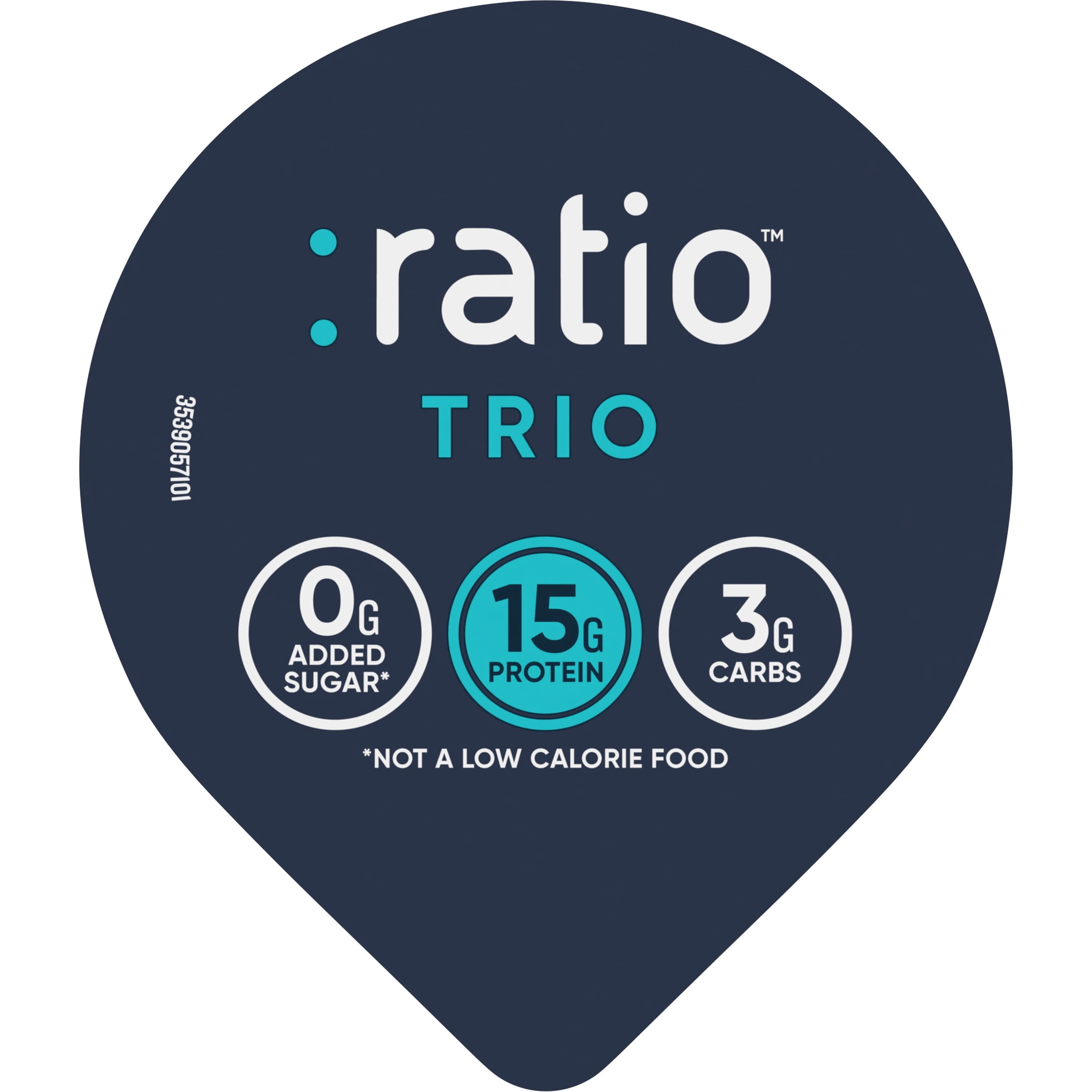Ratio Trio Yogurt Cultured Dairy Snack, Vanilla, Keto Yogurt Alternative, 5.3 oz