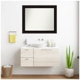 thumbnail image 3 of Amanti Art Custom Wall and Bathroom Mirror (30.75 x 37.75 in.), Portico Espresso Frame, 3 of 7