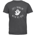 thumbnail image 1 of Halloween Just Hangin With My Boo Ghost Mens T Shirt, 1 of 1