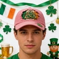 thumbnail image 2 of 2PCS Unisex Irish Hats for Men - St. Patrick's Shamrock Art Print Baseball Hat, Ireland Baseball Cap, 2 of 6