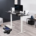 thumbnail image 2 of VIVO Electric Dual Motor 71” x 30” Standing Desk, Black Top, White Frame, 2 of 8