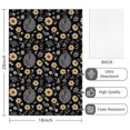 thumbnail image 2 of 2 Pcs Pioneer Flower Floral Print Pattern Kitchen Towels, Funny Microfiber Dish Towel Set, 18" X 26" Tea Towels, 2 of 6