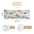 thumbnail image 2 of Body Pillow Cover - Soft Body Pillow Pillowcase, Hummingbird No.9090 Breathable Long Body Pillow Case Cover with Invisible Zipper 20x60in, 2 of 5