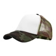 thumbnail image 6 of Camouflage Baseball Cap, Adjustable Strapback Dad Hat for Men and Women, One Size Fits Most, Lightweight Sports Hat for Outdoor, Running, Hiking and Daily Wear-White, 6 of 8