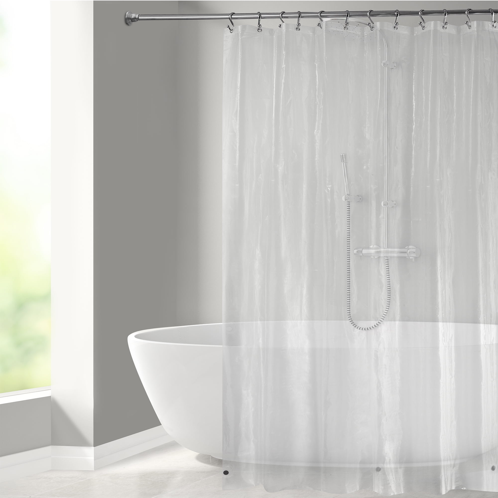 Clear peva shower Curtain/liner,ECO-FRIENDLY W/Magnetic Weighted Bottom 70"X72" 