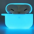 thumbnail image 3 of NALANDA Night Glow Silicone Case Cover Protective Soft Case Compatible For Airpods Pro 2 Gen Case with Keychain(Nightglow Blue), 3 of 5