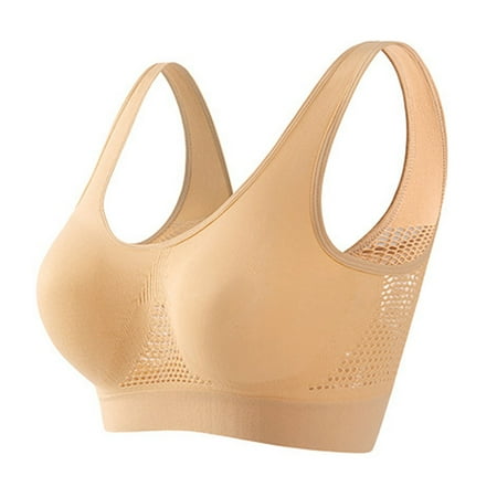 Back Smoothing Bra  Breathable Sports Bra  Womens Wireless Bra  Women s Running Fitness Yoga Tank Top Large Sports Vest Without Steel Rims Complexion XL