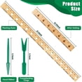 thumbnail image 3 of Wooden Garden Planting Ruler – Foldable Seed Spacing Tool for Vegetables, Herbs & Flowers, Easy Gardening Measure Set, 3 of 4