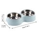 thumbnail image 3 of Comedero doble para perros, comedero para cachorros, plato de acero inoxidable, accesorios para perros pequeños, acero inoxidable, 3 of 3