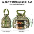 thumbnail image 5 of Dog Breeds Drawstring Lunch Bag Women - Drawstring Lunch Bag Insulated for Work Office - Stain-Resistant Large Lunchbags for Women with Multi-Pockets, 5 of 6