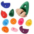 thumbnail image 3 of 10 UDS. Grandes Soportes multicólores para escalada en roca, empuñaduras de pared para exteriores, plástico pe seguro, Larga vida Útil, Diseño de Mecánica Humana, 3 of 7