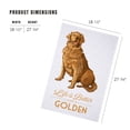 thumbnail image 5 of Lantern Press 1000 Piece Jigsaw Puzzle, Golden Retriever, Life is Better, White, 5 of 5
