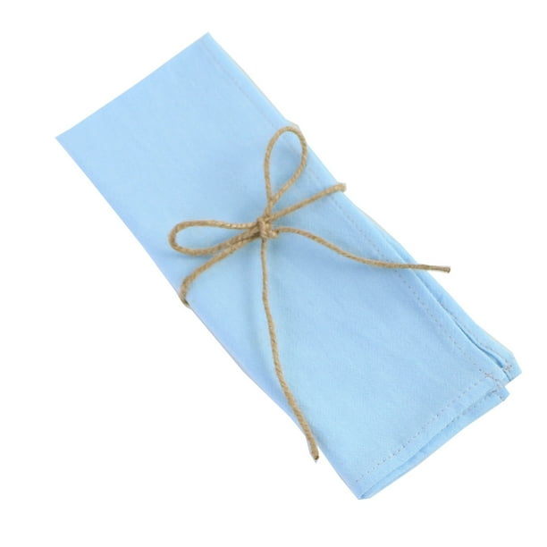 Nvzi Servilletas de algodón, 2 piezas, servilletas de tela suaves para la cena, 11,81" × 17", servilletas de mesa rústicas para decoración de mesas de bodas y fiestas, azul