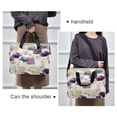 thumbnail image 6 of 16" Laptop Briefcase for Work Travel Laptop Shoulder Bag Carrying Handbag Laptop Case Ginkgo Leaves and Petals, 6 of 8