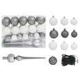thumbnail image 5 of vidaXL Artificial Pre-lit Christmas Tree with Ball Set Green 210 cm PVC, 5 of 5