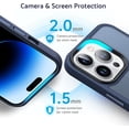 thumbnail image 5 of Designed for iPhone 14 Pro Case, [Support Magsafe] Soft Silicone Slim Anti-Scratch Case for iPhone 14 Pro 6.1 inch, Blue, 5 of 12