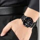 thumbnail image 2 of Reloj negro Nibosi 2309 para hombre, pulsera de malla de acero, 2 of 3