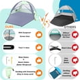 thumbnail image 3 of Tienda de Playa Happy Travel con Protección UV UPF 50+ para 6 Personas, 3 of 7