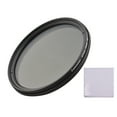 thumbnail image 1 of Camnoon 67mm Multi-Coated Variable ND Filter ND2-ND400 Adjustable Neutral Density Filter with Cleaning Cloth for, 1 of 8