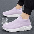 thumbnail image 2 of Willtoo Sneakers for Women Breathable Mesh Slip‑on Knit Walking Shoes Lightweight Thick Platform Sole Elevated Casual Tennis Shoes, 2 of 5