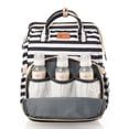 thumbnail image 4 of Mochila Pañalera ISADEN Debug con cambiador cuna color Blanco-Negro, 4 of 6