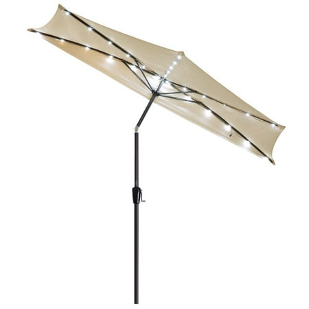 Yescom 10ft Led Solar Power Patio Half Aluminum Umbrella A Yescom 9 Ft Outdoor Patio Market Umbrella W Aluminum