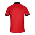 thumbnail image 4 of Krdevn Men's Casual Ribbed Lapel Button Business Color Block T Shirt for Men,XL, 4 of 4