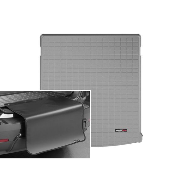 WeatherTech Cargo Trunk Liner with Bumper Protector compatible with 2018-2026 VW Atlas - Behind 2nd Row w/ Bumper Protector, Grey