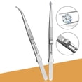 thumbnail image 3 of Jewelry Tweezers Professional Slotted Stainless Steel Tweezers Multipurpose Tweezers, 3 of 8