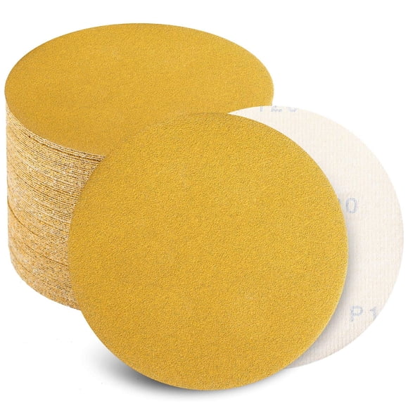 Discos de lija Keeimp, papel de lija de grano 120, 6 pulgadas, paquete de 100