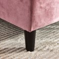 thumbnail image 4 of 64" Velvet Chaise Sleeper, Pink, Mid-century Modern Living Room Sleeper Chaise, Pink, 4 of 5