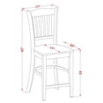thumbnail image 3 of Ensemble de 5 Pcs Table et Chaises Hauteur Comptoir - Table de Pub et 4 Tabourets de bar avec Dossiers, 3 of 5