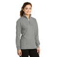 thumbnail image 4 of Sport-Tek Women's 1/4-Zip Rib Knit Collar Sweatshirt, 4 of 6