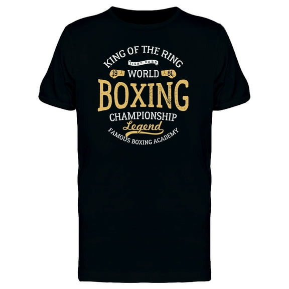 King Of The Ring World Boxing T-Shirt Men -Image by Shutterstock, Male 3X-Large