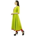 thumbnail image 4 of Bimba Womens Designer Ethnic Kurti Flared Anarkali Kurta Dress With Tassele, 4 of 8
