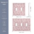 Cute Pink Rabbit Pattern Toggle Switch Wall Plate 2-Gang Unbreakable ...