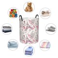 thumbnail image 4 of Balery Romantic Travel In Paris Cesta de ropa redonda con asas, impermeable, independiente, para ropa, juguetes, dormitorio y familia-Small, 4 of 6
