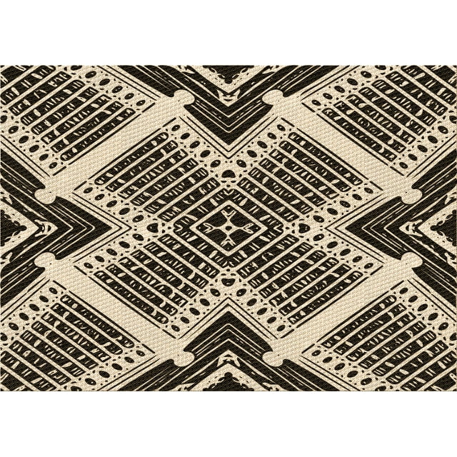 Ahgly Company Tapis d'Intérieur Lavables en Machine Rectangle Transitionnel Kaki Or, 2' x 3'