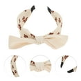 thumbnail image 3 of Unique Bargains 1 Pc Exquisite Bow Headbands for Women Beige, 3 of 6