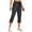 Black, variant on Women Capri Pants Stretch Casual Lightweight Quick Dry Combat Trousers Multi Pockets Joggers