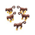 thumbnail image 5 of 5 PCS MOC Animals Building Blocks Brown Monkeys ZOO Forest Jungle Pastoral Farm Ranch Scene Bricks DIY children's Toys monkey--5PCS, 5 of 5