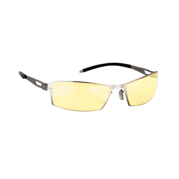 Gunnar Optiks SheaDog Full Rim Ergonomic Advanced Computer Glasses, Mercury Frame, Amber Lens, G0005-C011