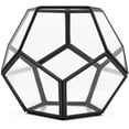 thumbnail image 2 of Terrario geométrico de mesa, 7.8 x 7.8 x 6.5 pulgadas de metal con contenedor de terrario de suculentas de vidrio, jardinera de aire, joyería, decoración de boda, caja de cartón de flores, portavelas Xemadio CZJJ-ZH35-1, 2 of 6