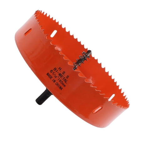 

Bimetal Hole Saw Bit High Speed Steel Hole Cutter with Center Drill for Wood and Plastic 6-5/16in (160mm)